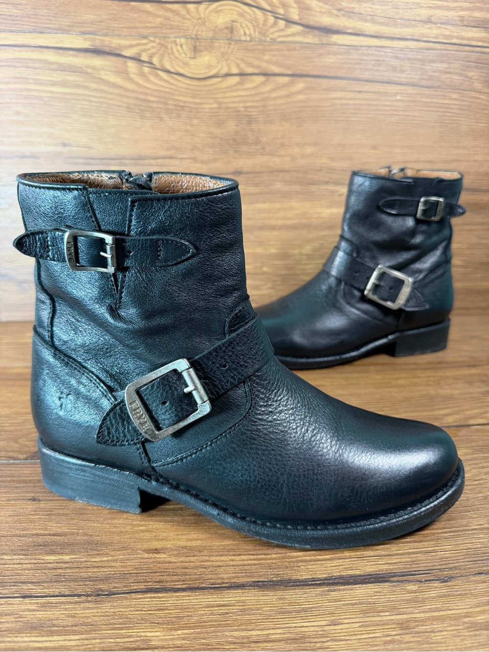 Frye-Vicky Engineer Leather Boots Shoes Women’s Size 6.5 - Picture 9 of 9